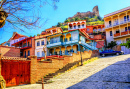 Traditional Wooden Houses in Tbilisi, Georgia