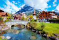 Village Kandersteg, Swiss Alps