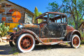 Oldtimer on Route 66 in Arizona, USA