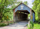 Wooden Covered Bridge in Waterville, Quebec