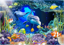 Colorful Tropical Fish in a Marine Reef Aquarium