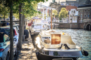 River Spaarne in Haarlem, Holland