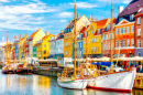 Nyhavn Port in Copenhagen, Denmark