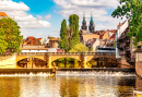 River Pegnitz in Nuremberg, Germany