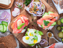 Danish Open Sandwiches on Rye Bread