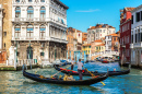 Gondola on Canal Grande in Venice