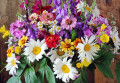 Rustic Style Bouquet of Garden Flowers