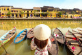 A Tourist in Hoi An Old Town, Vietnam