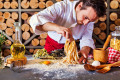 Chef Making Homemade Pasta