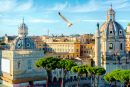 Trajan's Column and Churches in Rome