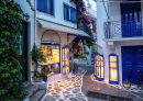 Narrow Alley in Skiathos, Greece