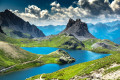 Alpine Pond in the Mountains