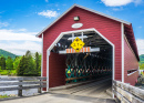 Grande Vallée Covered Bridge in Quebec, Canada