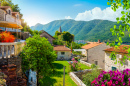 Perast Town on the Bay of Kotor in Spring