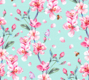 Vintage Watercolor Seamless Pattern