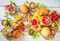 Homemade Burgers and French Fries