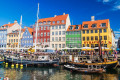 Nyhavn District in Copenhagen, Denmark