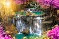 Bright Foliage at the Waterfall