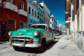 Retro Car Parked on the Street of Havana