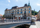 Ljubljanica River and the Triple Bridge, Slovenia