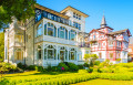 Old Historic Houses in Binz, Ruegen Island