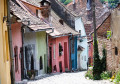 Old Streets of Sighisoara Fortress, Transylvania