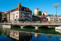 Thiou river in Annecy, France