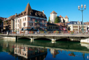 Thiou river in Annecy, France