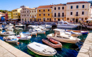 Old Harbor of Veli Losinj, Cres, Croatia