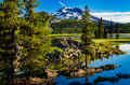 Sparks Lake and the South Sister Mountain, Oregon