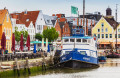 Old Harbor in Husum, Germany