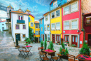 Colorful Street in Porto