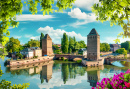 View of Covered Bridges in Strasbourg