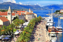 Sunny Promenade in Trogir, Croatia