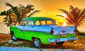 Ford Fairlane on the Beach, Cuba