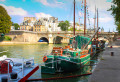 Retro Sailboats on the Seine, Paris, France