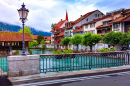 Aare River in the Old City of Interlaken