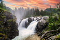 The Rjukandefoss Waterfall