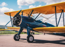 Retro Biplane on an Air Show