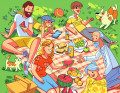 Family at a Picnic