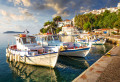 Old Port of Skiathos With Fishing Boats