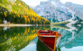 Boat on a Mountain Lake