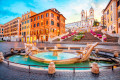 Piazza di Spagna in Rome, Italy