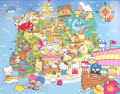 Hello Kitty Island Map, Jeju, South Korea