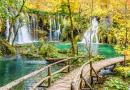 Waterfall in Plitvice Lakes, Croatia