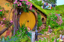 Hobbit Cabins in Hobbiton, New Zealand