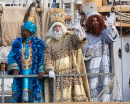 Three Magi Arriving at Port in Barcelona