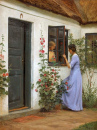 Two Women in Conversation by a Window