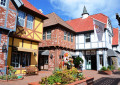 Beautiful Streets of Solvang, California, USA