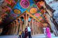 Pilgrims at the Meenakshi Temple, India